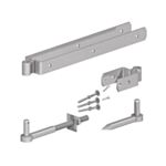 18" Gate Hinge Set with Hook to Drive & Hook to Bolt Galvanised (PrePacked)