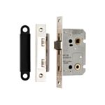 Easi-T  Residential Bathroom Lock (Nickel Plated Square forends) (EN12209)