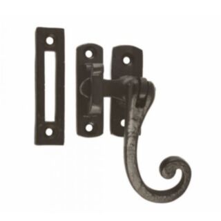 1483/2 Black Antique Casement Fastener Curly Tail C086/2