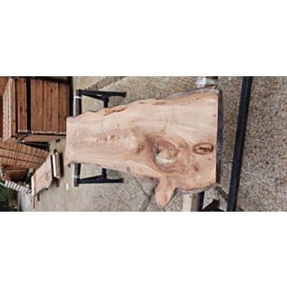 Elm Kiln Dried Waney Edge Board - 54mm x 550mm x 2600mm - Centre board