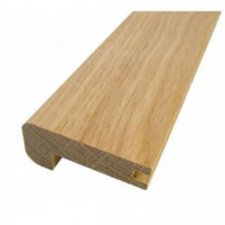 Light Oak Stair Nosing Solid Oak UV Satin Lacquered 44 x 60 x 1000mm