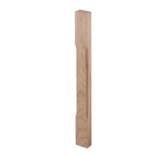 White Oak Stop Chamfer Half Newel 1500x90x45mm