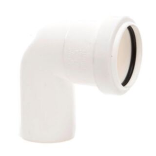 Polypipe WP24 40mm 91.1/4Deg Swivel Bend White