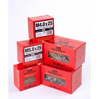 M5.0X50MM Concept YZP XR Gold Woodscrews (box 200)