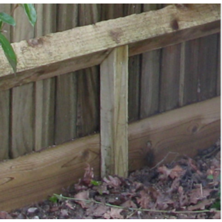 Fencing Centre Stump with 45 deg Angle Top 0.6m  45 x 70mm Treated